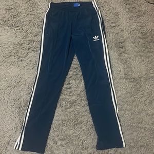 adidas blue track pants